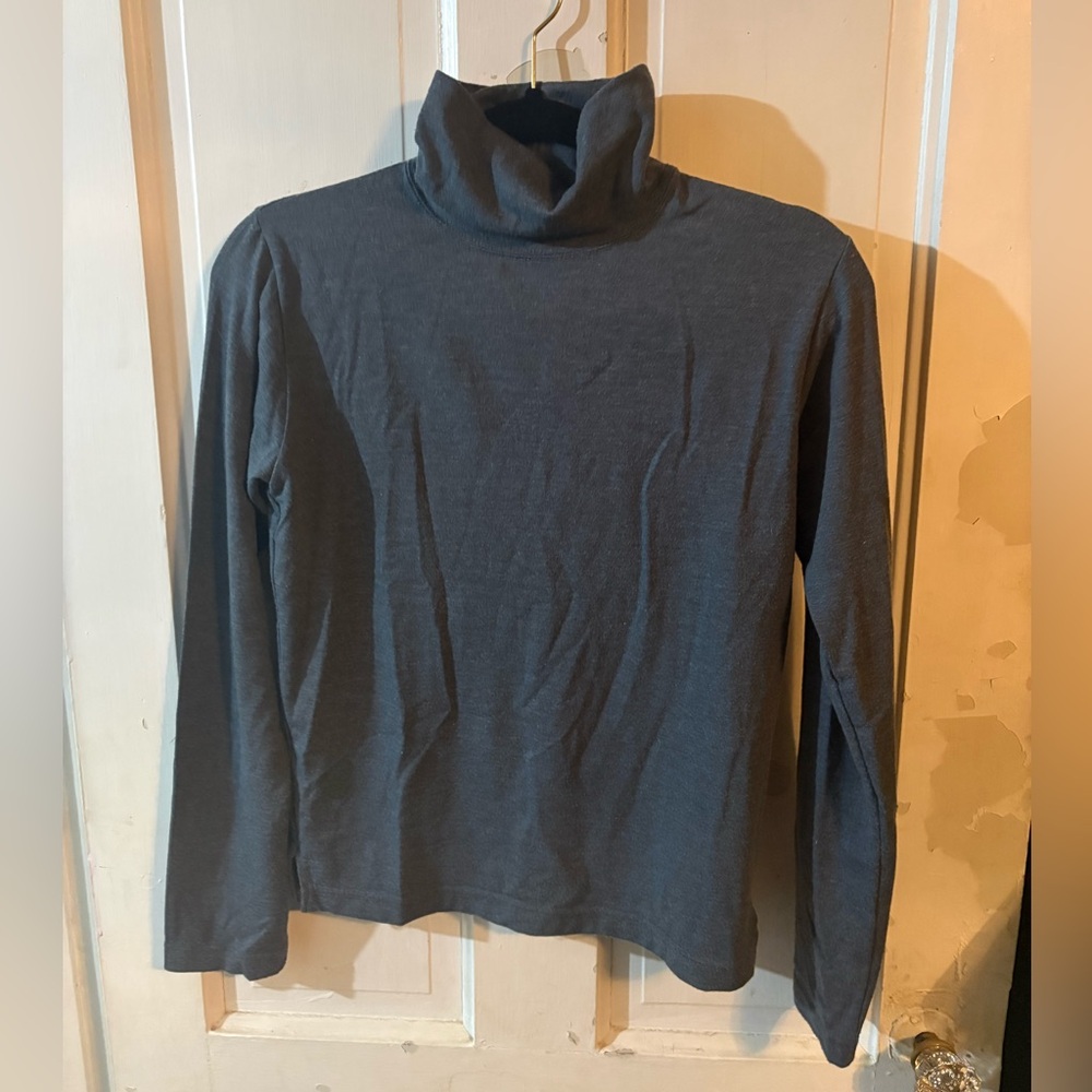 Joan Vass Charcoal Knit Top Size 1